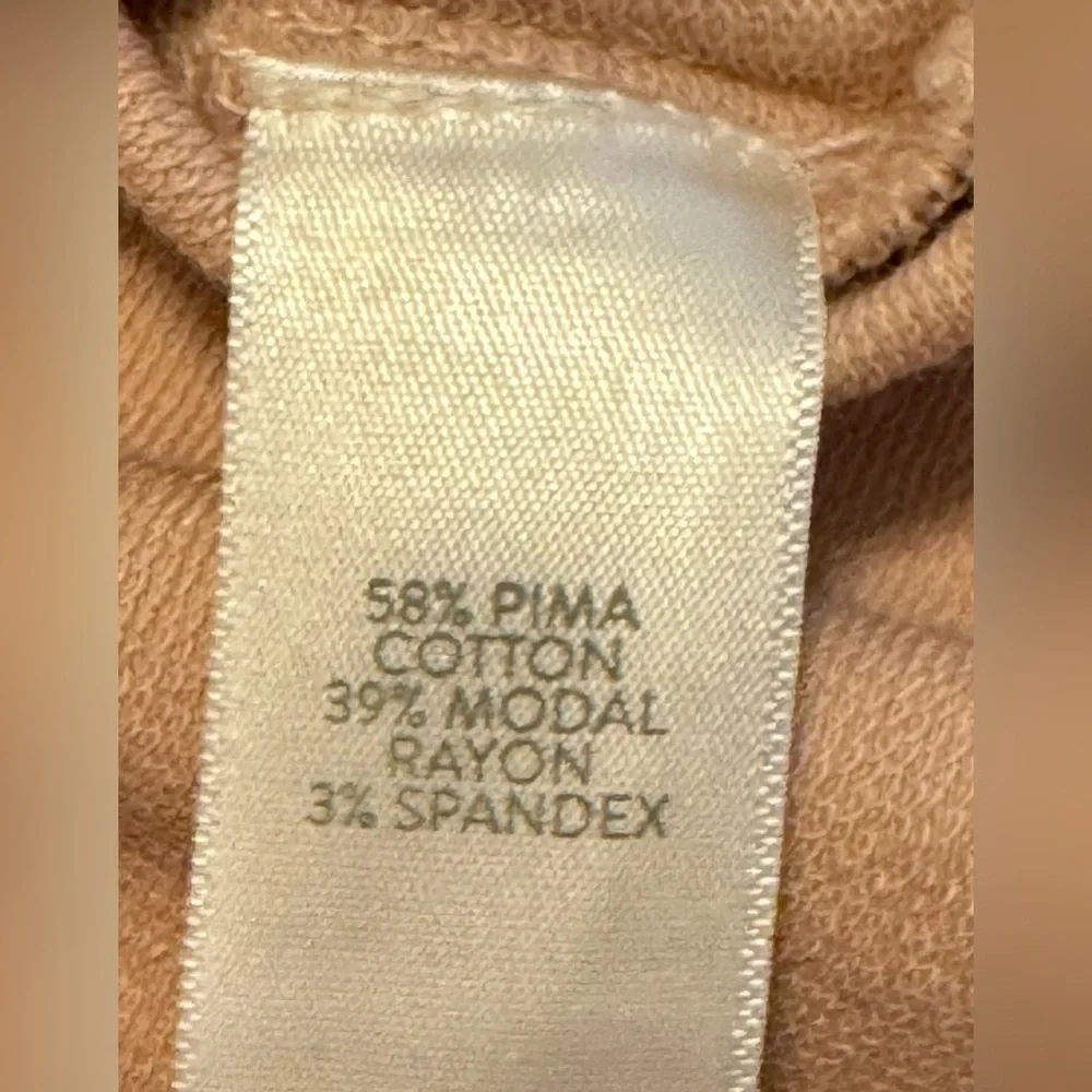 NEW PURE JILL J. JILL Pima Cotton Blush Pink Long Sleeve Tunic Top Size XL - Picture 5 of 5